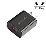CA-25 QC3.0 USB 3A 手機快速充電器，澳規插頭，澳規插頭