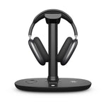 B-15A 4 合 1 耳機架無線充電器，適用智慧手機、iWatch 及 AirPods