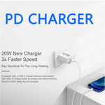 AU-20W PD USB-C / Type-C 旅行充電器，附 USB-C 轉 8 Pin 數據線，澳規插頭，澳規插頭 + 1米 8 Pin PD 線，澳規插頭 + 2米 8 Pin PD 線