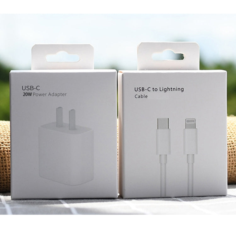 AU-20W PD USB-C / Type-C 旅行充電器，附 USB-C 轉 8 Pin 數據線，澳規插頭，澳規插頭 + 1米 8 Pin PD 線，澳規插頭 + 2米 8 Pin PD 線