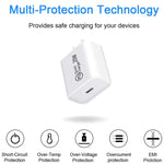 AU-20W PD USB-C / Type-C 旅行充電器，附 Type-C 對 Type-C 數據線，澳洲插頭，澳洲插頭 + 1米 PD 線，澳洲插頭 + 2米 PD 線