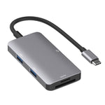 5 合 1 數據讀取集線器轉接器，帶 SD / TF / CF 卡槽，雙 USB3.0 埠，雙 USB3.0+SD / TF / CF 卡槽