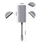 5 合 1 數據讀取集線器轉接器，帶 SD / TF / CF 卡槽，雙 USB3.0 埠，雙 USB3.0+SD / TF / CF 卡槽