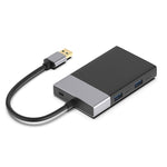 6 合 1 USB 3.0 轉 USB3.0 x 2+CF 卡+TF 卡+SD 卡+XQD 卡集線器轉接器