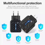 PD03 20W PD3.0 + QC3.0 USB 充電器，附 Type-C 轉 8 Pin 數據線，歐規插頭，歐規插頭 + Type-C 轉 8 Pin 線