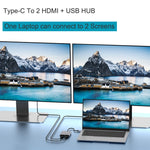 4 合 1 Type-C 轉雙 HDMI + USB + Type-C 集線器轉接器