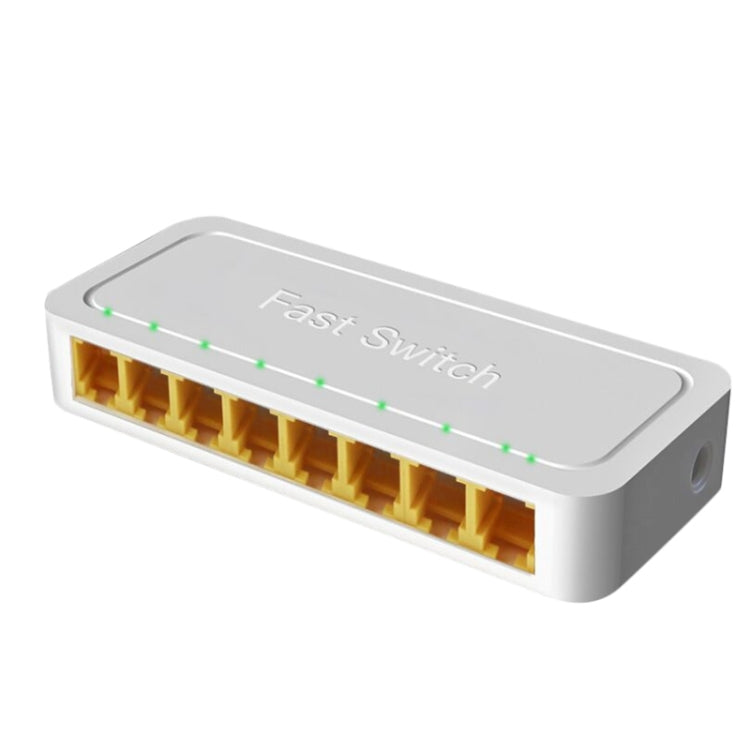 8埠100M RJ45迷你交換器 家用即插即用旁路非管理型網路分接器 適用臥室網路監控