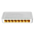 8埠100M RJ45迷你交換器 家用即插即用旁路非管理型網路分接器 適用臥室網路監控