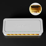 8埠100M RJ45迷你交換器 家用即插即用旁路非管理型網路分接器 適用臥室網路監控