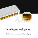 8埠100M RJ45迷你交換器 家用即插即用旁路非管理型網路分接器 適用臥室網路監控
