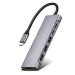 9 合 1 USB Type-C 轉 HDMI+USB3.0x3+Type-C+PD+SD/TF+音頻集線器轉接器，HDMI+USB3.0x3+Type-C+PD+SD/TF+音頻 轉 Type-C
