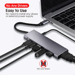 9 合 1 USB Type-C 轉 HDMI+USB3.0x3+Type-C+PD+SD/TF+音頻集線器轉接器，HDMI+USB3.0x3+Type-C+PD+SD/TF+音頻 轉 Type-C