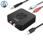 BT-21 NFC 藍牙 5.0 接收器與發射器 RCA 3.5mm AUX 音頻轉接器, BT-21