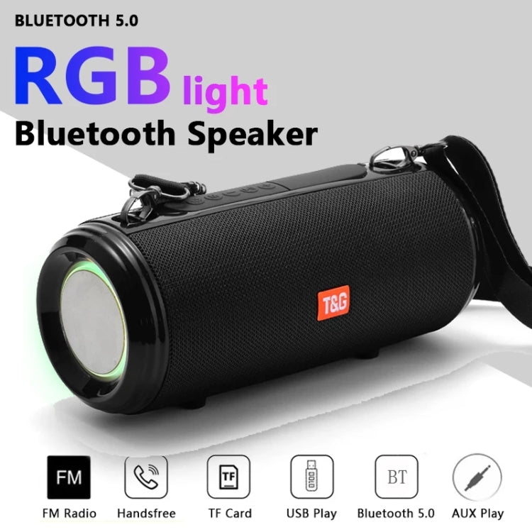T&G TG537 RGB 燈便攜防水藍牙喇叭，支援 FM/TF 卡