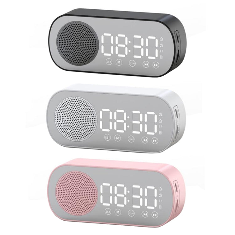 Z7 數位藍牙 5.0 喇叭多功能鏡面鬧鐘 FM 收音機，Z7（黑色）、Z7（白色）、Z7（粉色）
