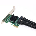 PCI Express 4埠PCI-E X1/X4/X8/X16轉換器PCIE轉SATA擴充轉接卡