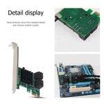 PCI Express 4埠PCI-E X1/X4/X8/X16轉換器PCIE轉SATA擴充轉接卡