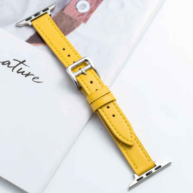 超細纖維皮革針扣錶帶，適用於 Apple Watch 系列，7 41mm / 6&SE&5&4 40mm / 3&2&1 38mm，7 45mm / 6&SE&5&4 44mm / 3&2&1 42mm