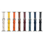 超細纖維皮革針扣錶帶，適用於 Apple Watch 系列，7 41mm / 6&SE&5&4 40mm / 3&2&1 38mm，7 45mm / 6&SE&5&4 44mm / 3&2&1 42mm