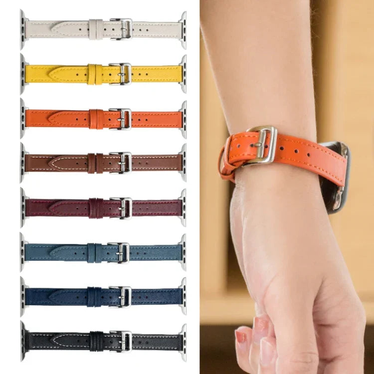 超細纖維皮革針扣錶帶，適用於 Apple Watch 系列，7 41mm / 6&SE&5&4 40mm / 3&2&1 38mm，7 45mm / 6&SE&5&4 44mm / 3&2&1 42mm