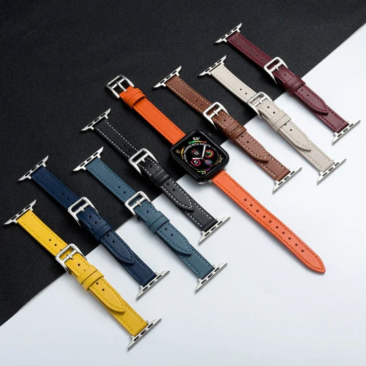 超細纖維皮革針扣錶帶，適用於 Apple Watch 系列，7 41mm / 6&SE&5&4 40mm / 3&2&1 38mm，7 45mm / 6&SE&5&4 44mm / 3&2&1 42mm