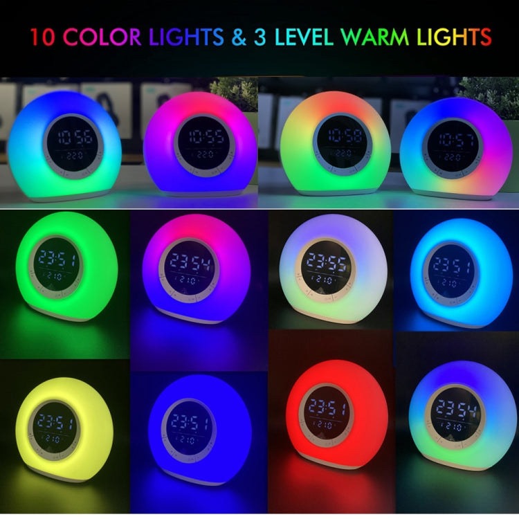 P11 LED 氛圍燈藍牙揚聲器，附鬧鐘與溫度顯示，P11
