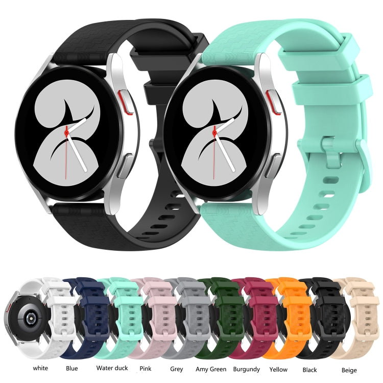 20mm Carbon Fiber Striped Silicone Strap, For Garmin Vivomove3, For Garmin Venu SQ, For Garmin Forerunner 645 Music, For Garmin VivoMove Luxe