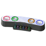 Newrixing NR555 桌面彩色 LED 遊戲藍牙揚聲器，支援 TF 與 FM
