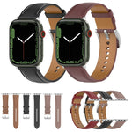 頂層牛皮縫線錶帶，適用於 Apple Watch 系列，7 41mm / 6&SE&5&4 40mm / 3&2&1 38mm 20mm，7 45mm / 6&SE&5&4 44mm / 3&2&1 42mm 22mm，7 41mm / 6&SE&5&4 40mm / 3&2&1 38mm 22mm，7 45mm / 6&SE&5&4 44mm / 3&2&1 42mm 20mm