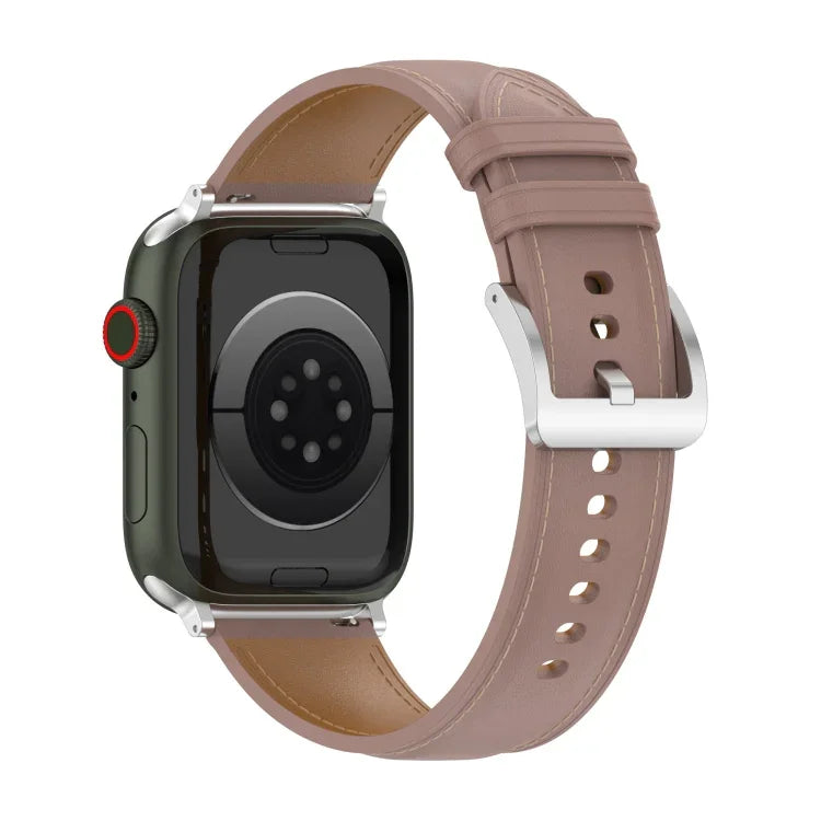 頂層牛皮縫線錶帶，適用於 Apple Watch 系列，7 41mm / 6&SE&5&4 40mm / 3&2&1 38mm 20mm，7 45mm / 6&SE&5&4 44mm / 3&2&1 42mm 22mm，7 41mm / 6&SE&5&4 40mm / 3&2&1 38mm 22mm，7 45mm / 6&SE&5&4 44mm / 3&2&1 42mm 20mm