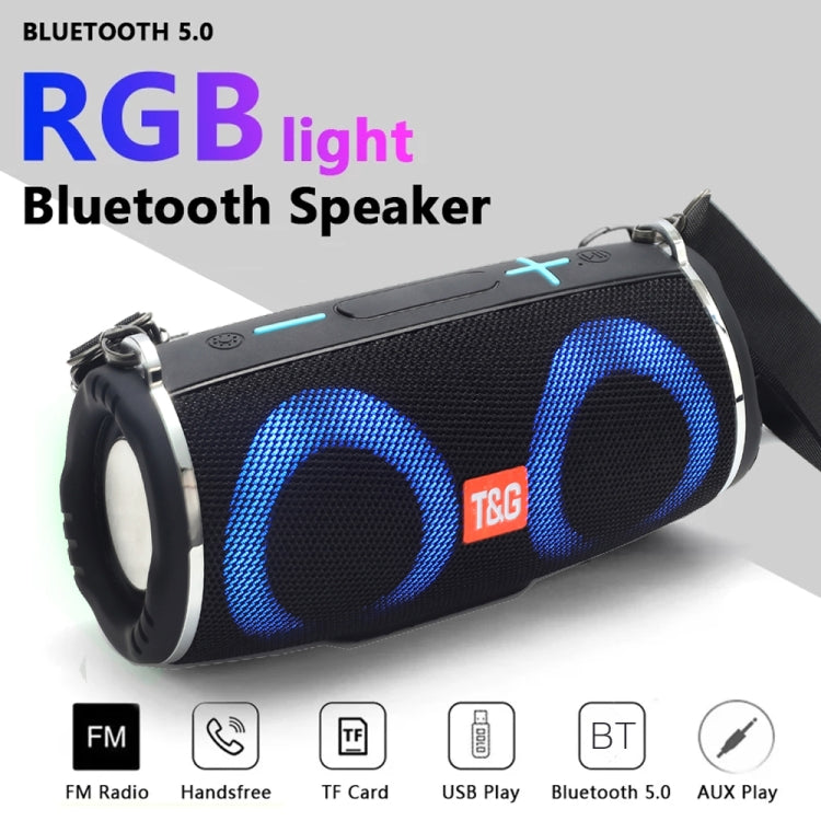 T&G TG642 RGB 燈防水便攜藍牙喇叭，支援 FM/TF 卡，TG642