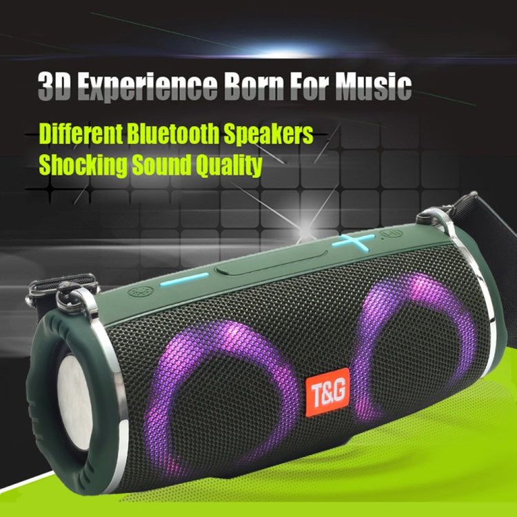 T&G TG642 RGB 燈防水便攜藍牙喇叭，支援 FM/TF 卡，TG642