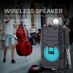 NewRixing NRG401C 戶外便攜卡拉OK無線喇叭 高功率音頻放大器，含麥克風，無麥克風