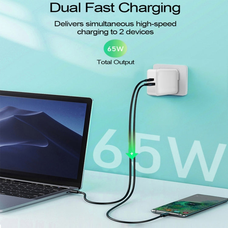 PD-65W USB-C / Type-C + QC3.0 USB 筆記型電腦充電器，澳洲插頭 / 美國插頭 / 歐盟插頭 / 英國插頭，澳洲插頭 / 美國插頭 / 歐盟插頭 / 英國插頭