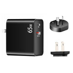 PD-65W USB-C / Type-C + QC3.0 USB 筆記型電腦充電器，澳洲插頭 / 美國插頭，澳洲插頭 / 美國插頭