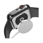 電鍍雙色 PC+鋼化膜錶殼，適用於 Apple Watch Series 9 / 8 / 7 45mm，適用於 Apple Watch Series 6/5/4/SE 44mm