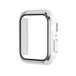 電鍍雙色 PC+鋼化膜錶殼，適用於 Apple Watch Series 9 / 8 / 7 45mm，適用於 Apple Watch Series 6/5/4/SE 44mm