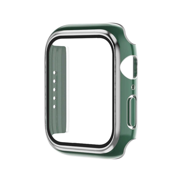電鍍雙色 PC+鋼化膜錶殼，適用於 Apple Watch Series 3/2/1 42mm，適用於 Apple Watch Series 9 / 8 / 7 41mm