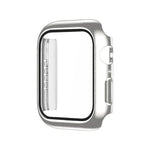 電鍍單色PC+鋼化膜錶殼，適用於 Apple Watch 系列 9 / 8 / 7 45mm，Apple Watch 系列 8 / 7 45mm，Apple Watch 系列 6/5/4/SE 44mm，Apple Watch 系列 3/2/1 42mm，Apple Watch 系列 9 / 8 / 7 41mm
