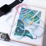 發光鏤空彩色PC錶殼，適用於 Apple Watch 系列 9 / 8 / 7 45mm，Apple Watch 系列 6/5/4/SE 44mm，Apple Watch 系列 3/2/1 42mm，Apple Watch 系列 9 / 8 / 7 41mm，Apple Watch 系列 6/5/4/SE 40mm