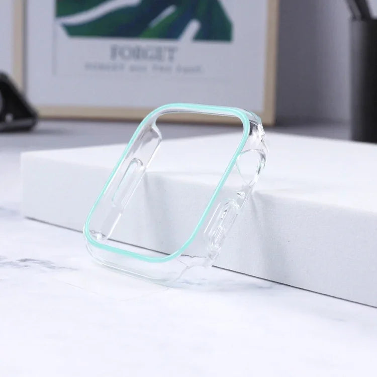 發光鏤空彩色PC錶殼，適用於 Apple Watch 系列 9 / 8 / 7 45mm，Apple Watch 系列 6/5/4/SE 44mm，Apple Watch 系列 3/2/1 42mm，Apple Watch 系列 9 / 8 / 7 41mm，Apple Watch 系列 6/5/4/SE 40mm