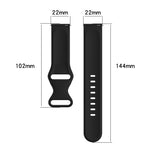 22mm Silicone Solid Color Watch Band, For Amazfit Stratos 2
