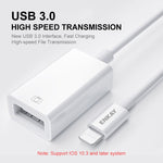 ENKAY ENK-AT108 8 針轉 USB 3.0 OTG 轉接數據線適用於 iPhone / iPad