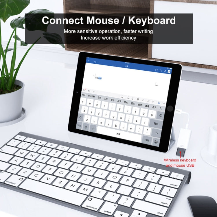 ENKAY ENK-AT108 8 針轉 USB 3.0 OTG 轉接數據線適用於 iPhone / iPad