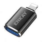 ENKAY ENK-AT110 8 Pin 公頭轉 USB 3.0 母頭鋁合金 OTG 轉接器，ENK-AT110