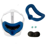 JD-391215 適用於 Oculus Quest2 代 VR 眼罩矽膠套 + 鏡片蓋組合