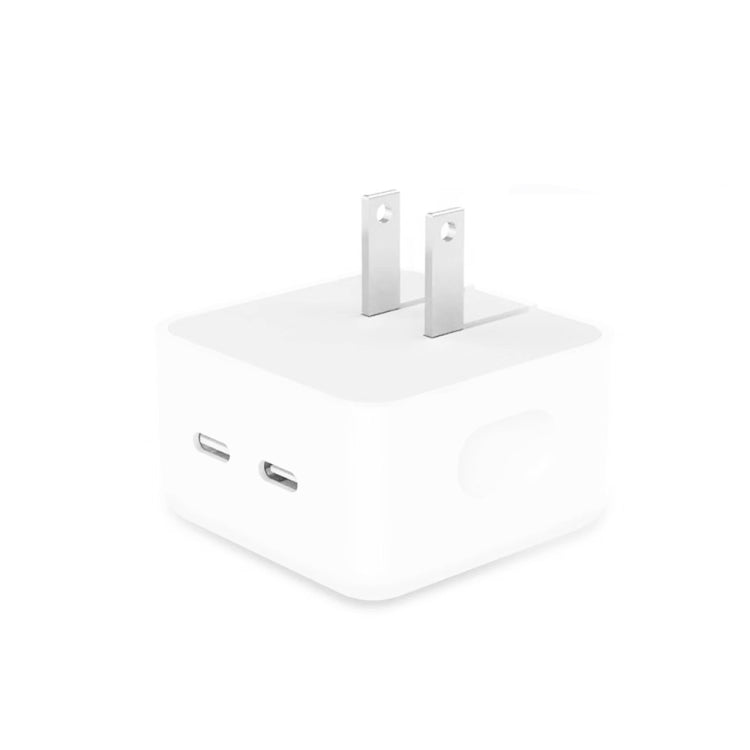 PD 35W 雙USB-C / Type-C埠充電器，適用iPhone / iPad系列，美國插頭，美國插頭
