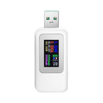 KWS-MX18 10合1 USB DC測試儀 電流4-30V電壓計 計時電流表 數字儀表