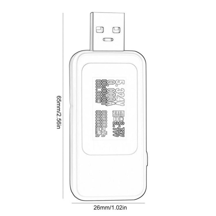 KWS-MX18 10合1 USB DC測試儀 電流4-30V電壓計 計時電流表 數字儀表