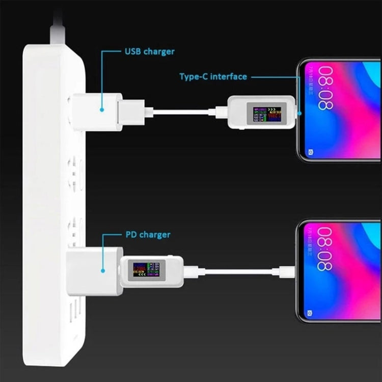KWS-MX18 10合1 USB DC測試儀 電流4-30V電壓計 計時電流表 數字儀表
